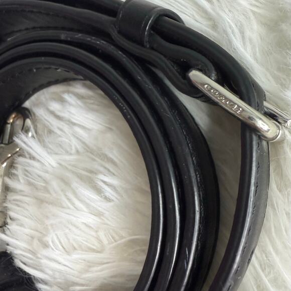 COACH Black Silver Crossbody Replacement Strap - Picture 4 of 8